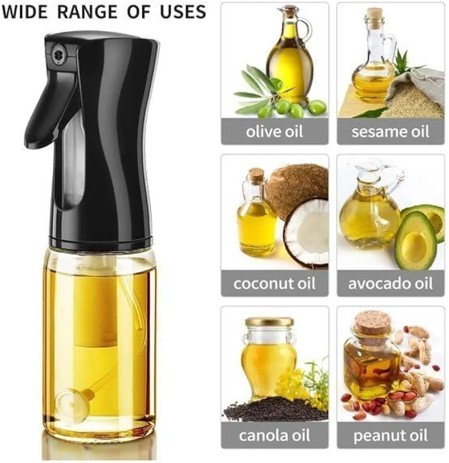Oil Sprayer – Easy Refill BBQ Cooking Spray Bottle & Kitchen Dispenser