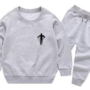 Boys Grey Crew Neck Sweater – Soft Cotton Blend (S–3XL)