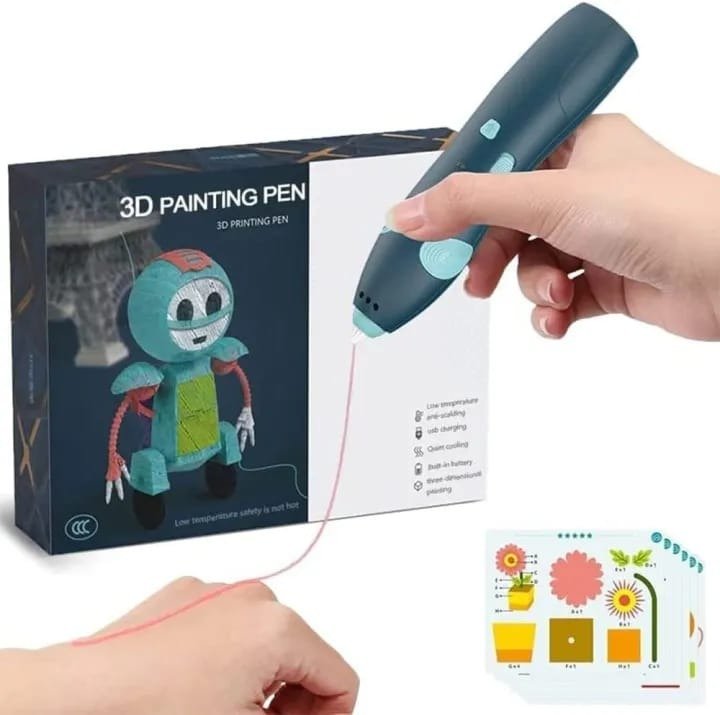 3 D Printing Pen For Kids Creative Education Art And Crafts Safe Filament Three D Pen Drawing Printer