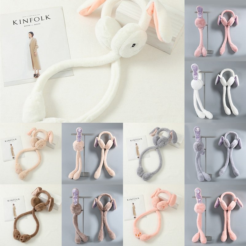 Cute Bunny Ear Winter Cap with Plush Ear Muffs - Image 5