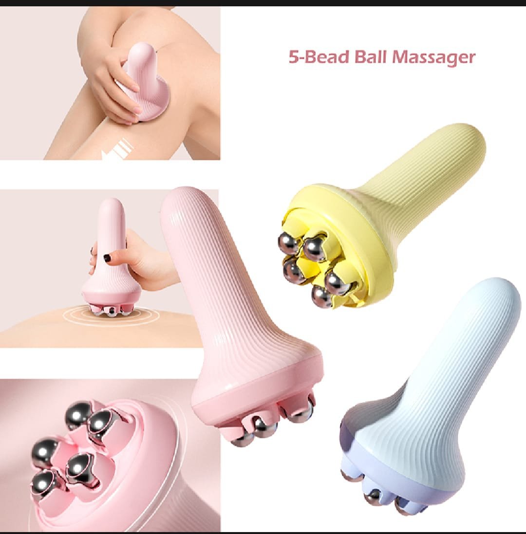 360 Roller Manual Hand Massager Handheld Massage Ball Full Body Pain Relief Neck Back Shoulder Leg And Foot (Random Color) - Image 3