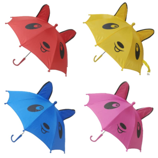 Small Kids Cartoon Umbrella – Multicolor, Random Shape & Design, Lightweight & Compact