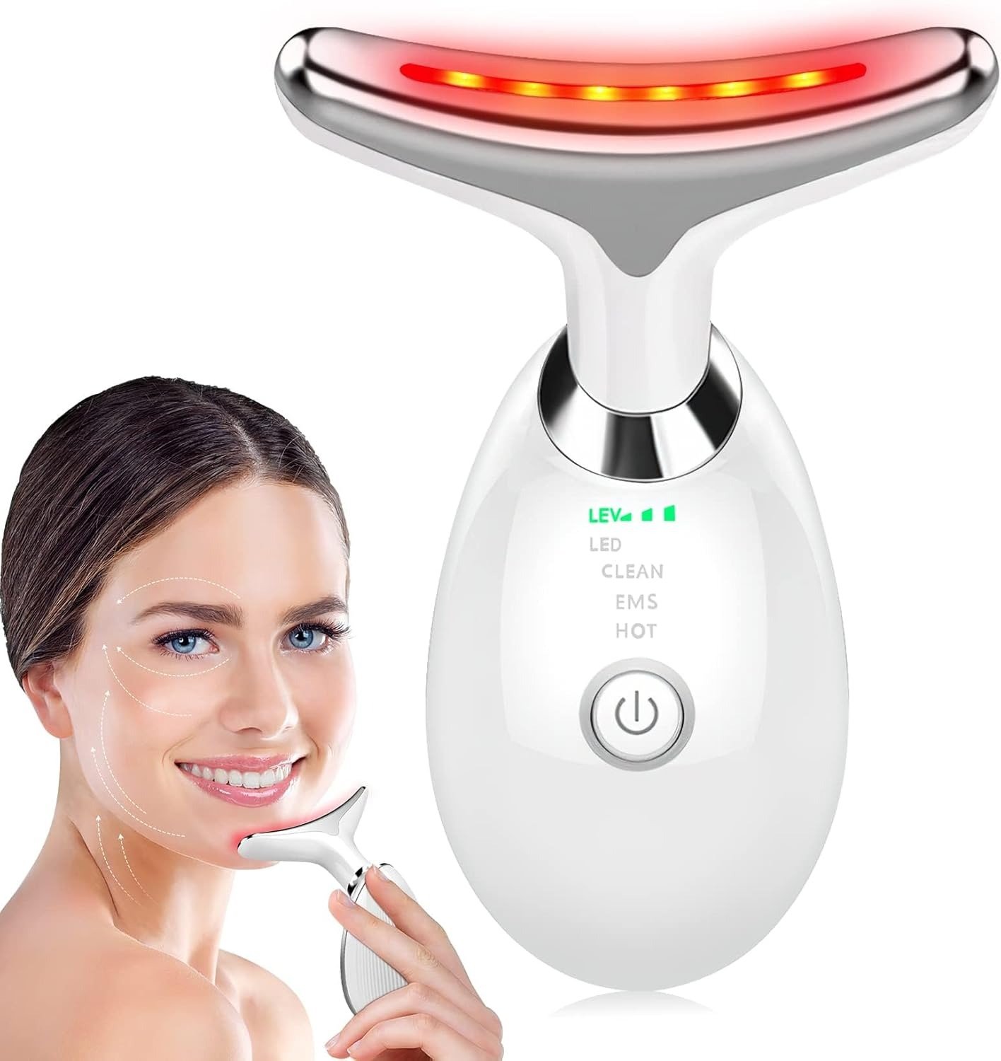 ES-1081 Massager Intense Pulsed Light Wrinkles Reducing Instrument - ESX - Anti Ageing & Reduces Puffiness | Face Massager For Fine Line & Wrinkles - Random Color - Image 6